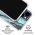 Aqua Blue Marble Ink iPhone 15 Clear Case